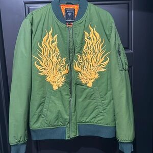 Green Bomber Jacket Mens
